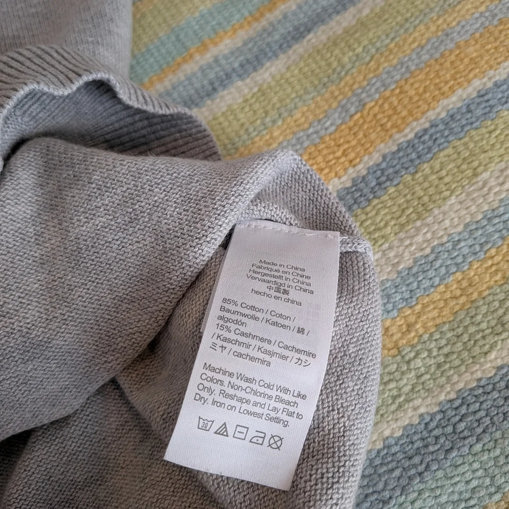 ⭐ J. Crew Gray Cashmere-blend Sweater XS